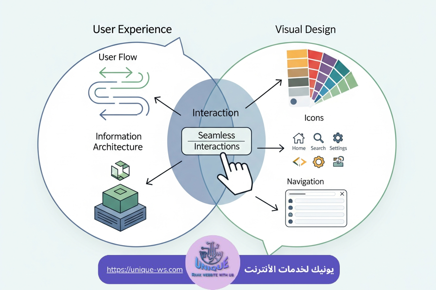 تجربة المستخدم UX/UI وتحسين محركات البحث SEO